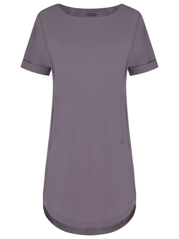 Loap LOAP Ubakala Сива дамска рокля