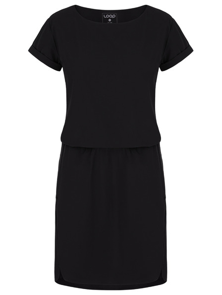 Loap Черна дамска рокля LOAP Ubulina