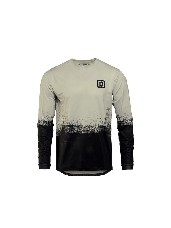 Horsefeathers Велосипедна фланелка Quantum LS - сребриста бреза/черно HORSEFEATHERS