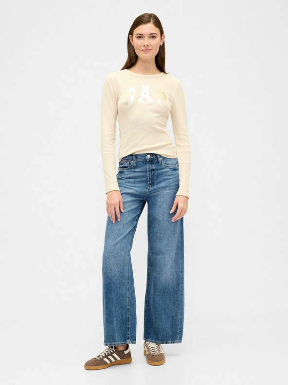 GAP Тениска с гофрирана шарка GAP