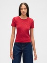 GAP Ребрести crop топ с лого GAP
