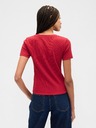 GAP Ребрести crop топ с лого GAP