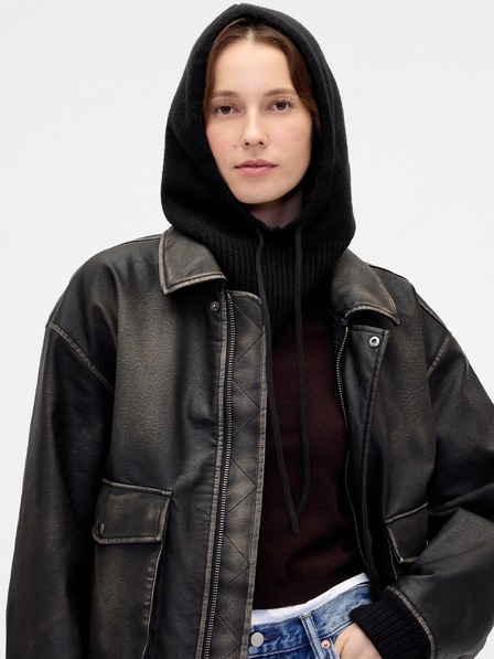 GAP Плетен шал с качулка CashSoft GAP