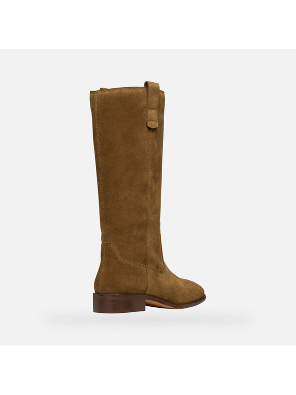 Geox Кафяви дамски ботуши Geox Eliebeth