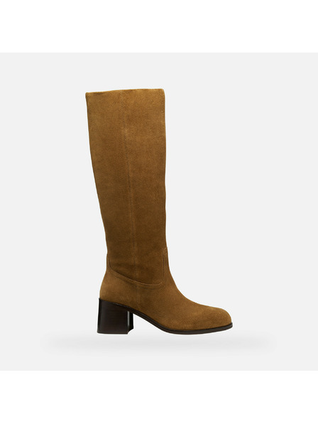 Geox Кафяви дамски ботуши Geox Alnoire