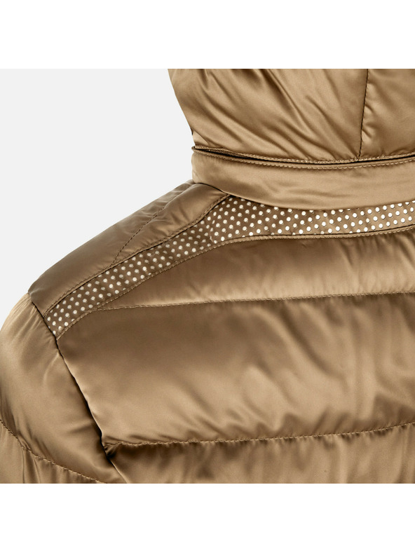 Geox Светлокафяв дамски пухен джакет Geox Zosma
