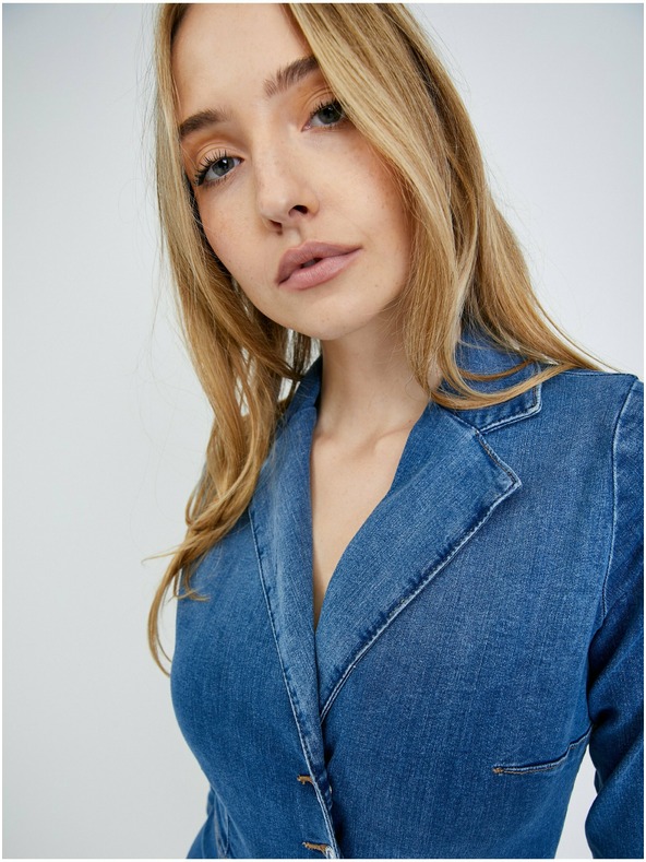 Orsay Синя дънкова рокля-риза ORSAY