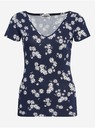 Orsay Тъмносиня флорална тениска ORSAY