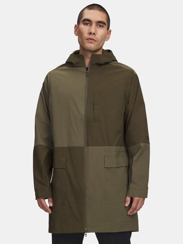 Under Armour Мъжко яке Under Armour UA Unstoppable Txt Long Jkt-GRN