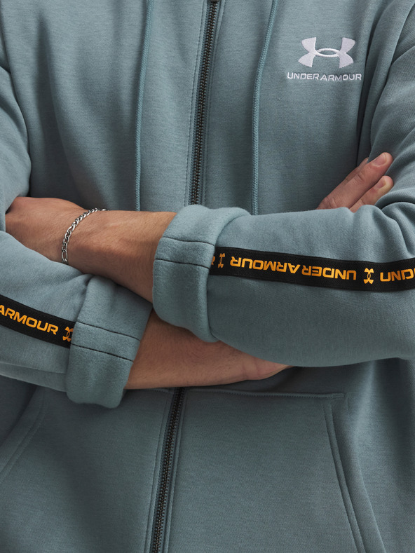 Under Armour Мъжки суитшърт Under Armour UA Icon Fleece FZ Taping-BLU