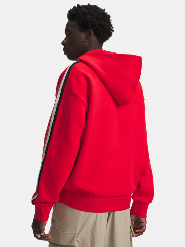 Under Armour Мъжки суитшърт Under Armour UA Icon Heavy Rib FZ-RED