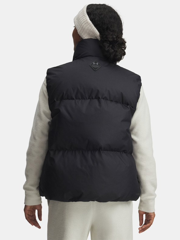Under Armour Дамски пухен елек Under Armour Limitless Down Puffer Vest-BLK