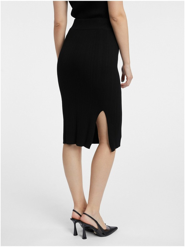 Orsay Черен дамски пуловер-пола ORSAY