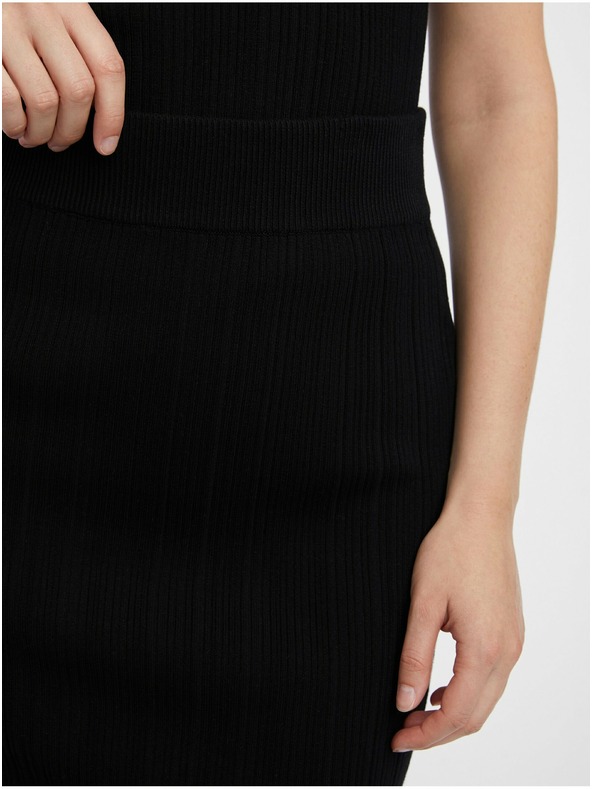 Orsay Черен дамски пуловер-пола ORSAY