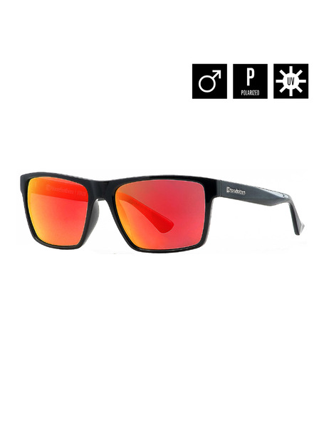 Horsefeathers Слънчеви очила Merlin - gloss black/mirror red