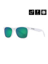 Horsefeathers Слънчеви очила Foster - gloss white/mirror green