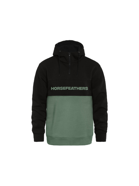 Horsefeathers Суитшърт Fulton - black/iceberg green