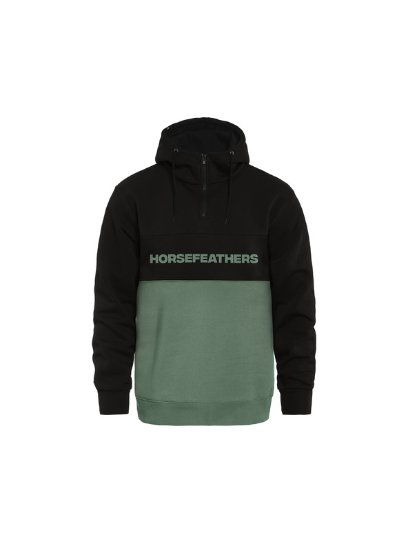 Horsefeathers Суитшърт Fulton - black/iceberg green