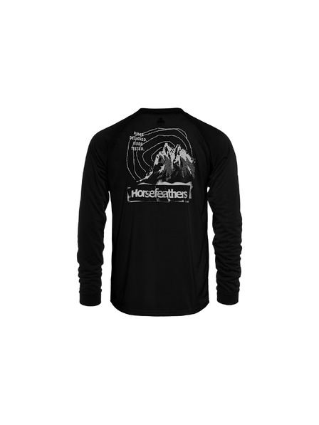 Horsefeathers Тениска Shank LS - черна