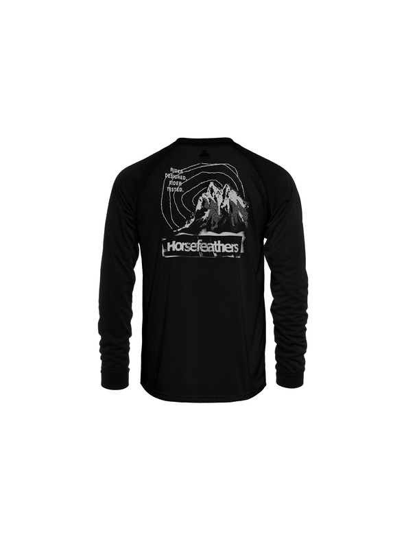 Horsefeathers Тениска Shank LS - черна