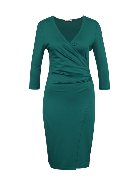 Orsay Зелена дамска рокля с дължина до коляното ORSAY