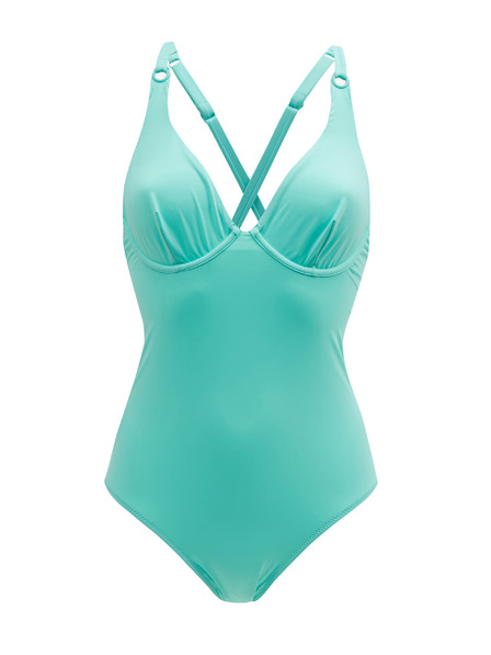 Orsay Тюркоазен дамски цял бански костюм ORSAY