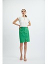 Orsay Зелена дамска дънкова пола ORSAY
