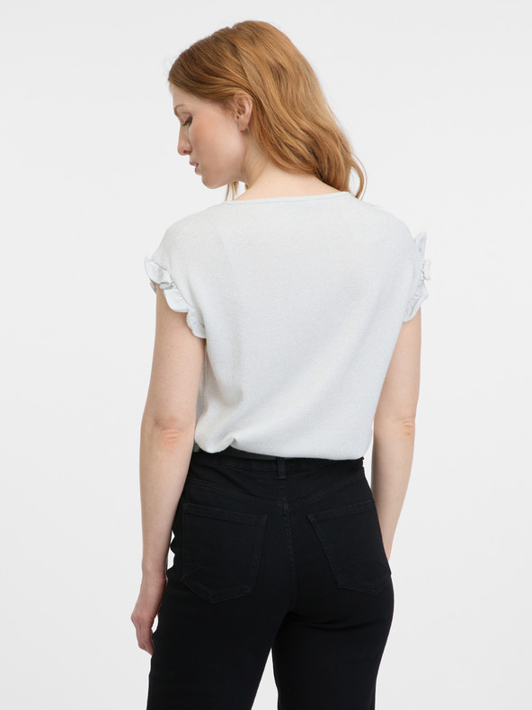 Orsay Бяла дамска тениска ORSAY