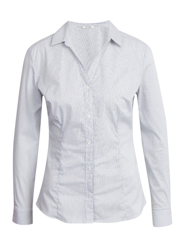 Orsay Синьо-бяла дамска риза на райе ORSAY