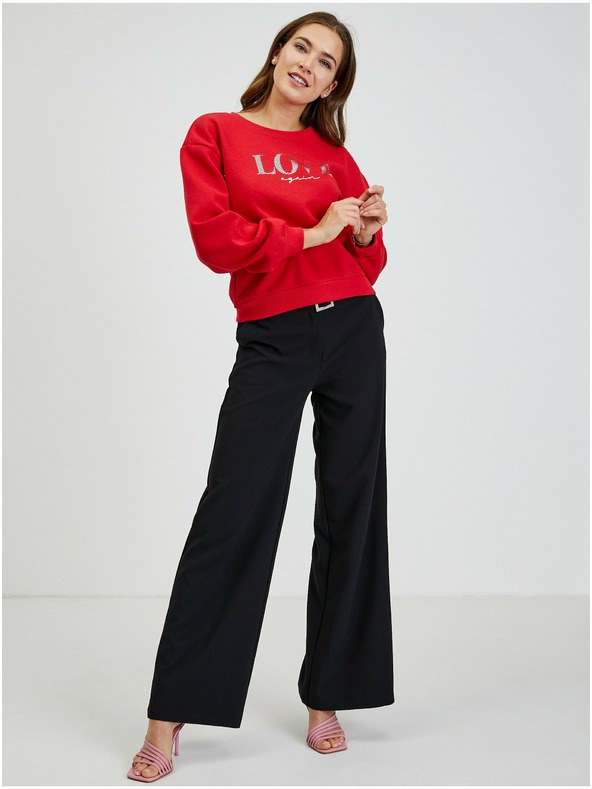 Orsay Червен дамски свободен суичър ORSAY