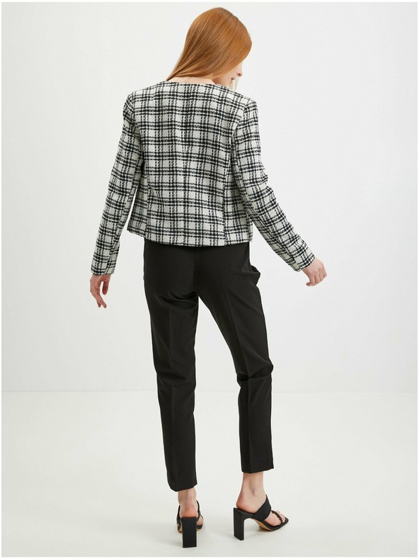 Orsay Черно-бяло дамско сако на каре ORSAY