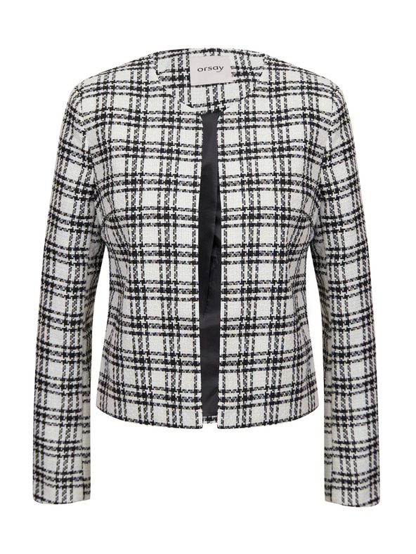 Orsay Черно-бяло дамско сако на каре ORSAY