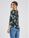 Orsay Черна дамска блуза на цветя ORSAY