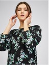 Orsay Черна дамска блуза на цветя ORSAY