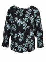 Orsay Черна дамска блуза на цветя ORSAY