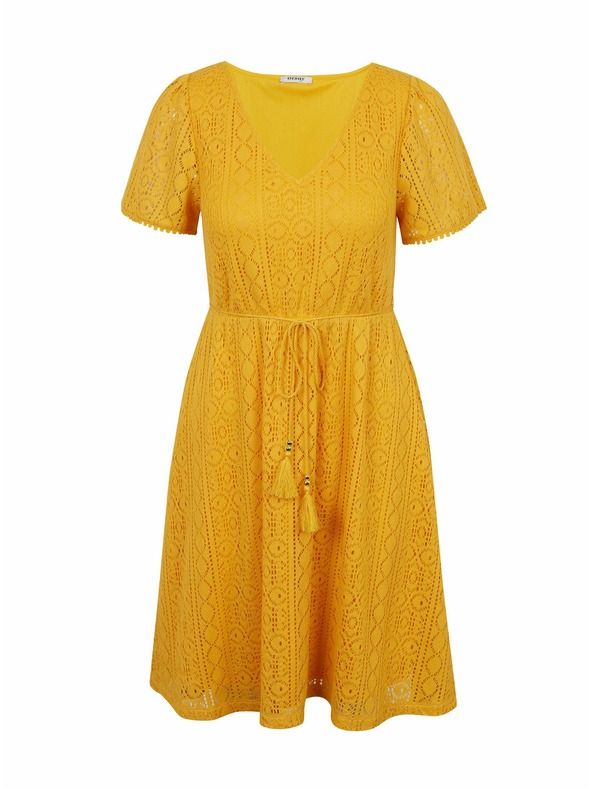 Orsay Жълти дамски щампосани рокли ORSAY
