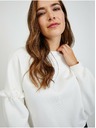 Orsay Бял дамски oversize суичър с буфон ръкави ORSAY