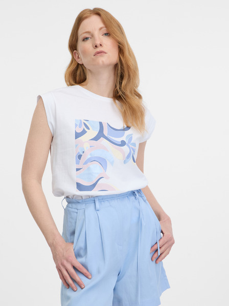 Orsay Бяла дамска тениска ORSAY