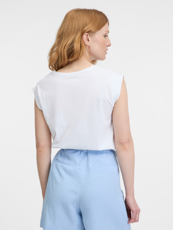 Orsay Бяла дамска тениска ORSAY