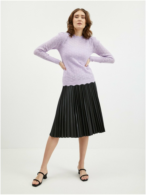 Orsay Светлолилав дамски пуловер с примес на вълна ORSAY