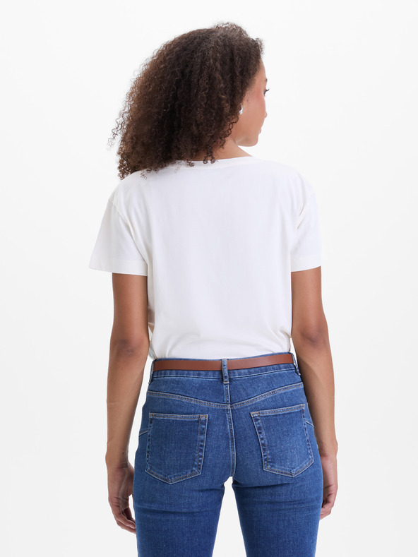 Orsay Кремава дамска тениска ORSAY