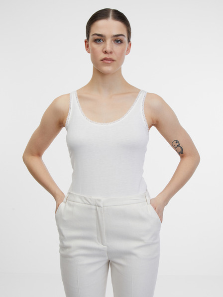 Orsay Бял дамски топ ORSAY