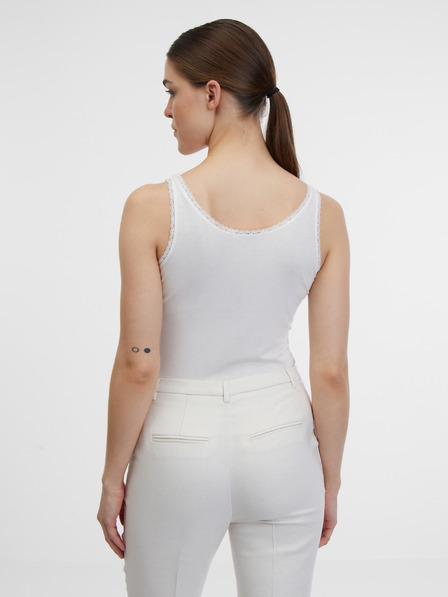 Orsay Бял дамски топ ORSAY