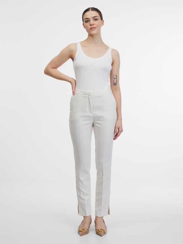 Orsay Бял дамски топ ORSAY