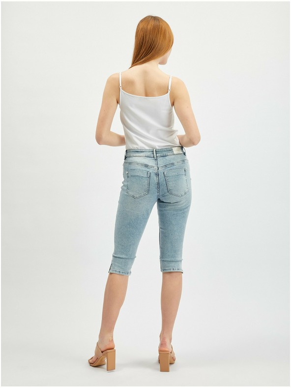 Orsay Светлосини скъсени дамски дънки ORSAY