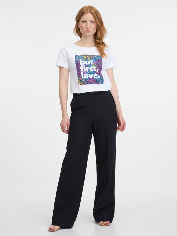 Orsay Бяла дамска тениска ORSAY