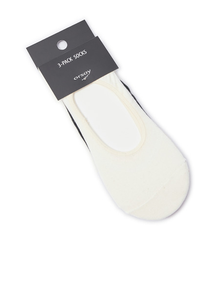 Orsay Комплект от три чифта дамски чорапи в кремаво, бежово и черно ORSAY
