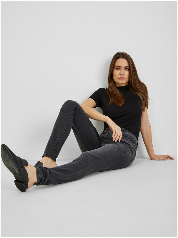 Orsay Тъмносиви дамски straight fit дънки ORSAY
