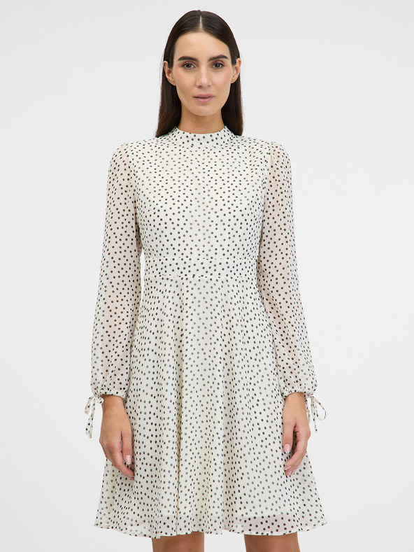 Orsay Кремава дамска рокля до коляното ORSAY