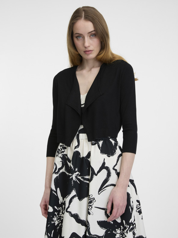 Orsay Черна дамска cropped жилетка ORSAY